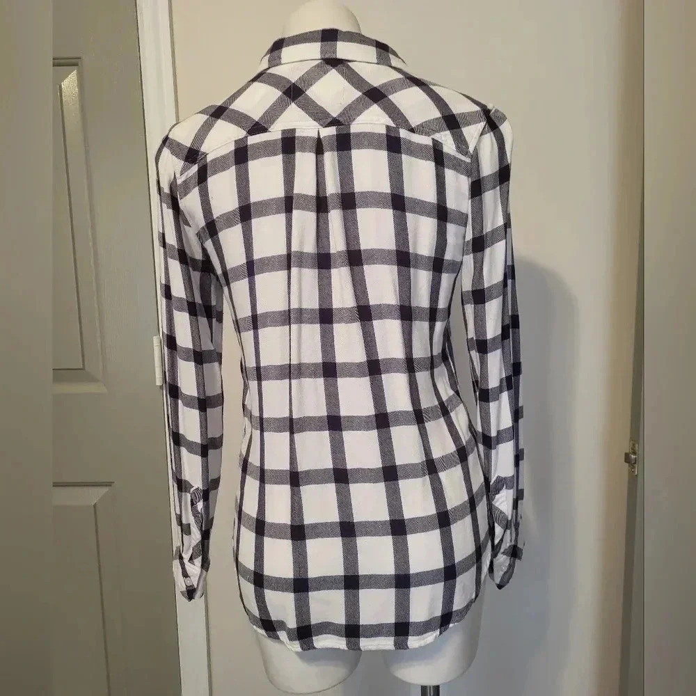 Rails Hunter Plaid Button Down Long Sleeve Shirt(… - image 4